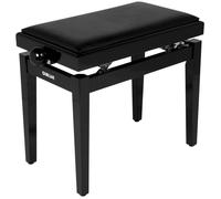 Quik Lok – Banquette de piano PB/100BKL – Hauteur réglable 48–57 cm – Noir brillant