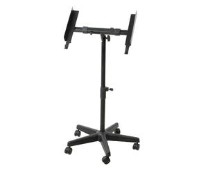 QUIK LOK - QL/400 Support pour mixer, Support sur pied avec roulettes pour appareils larges de 36,5 à 53,5 cm, Couleur noire