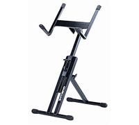 QUIK LOK - QL/640 Support pour amplificateur, Support amplificateur avec plateforme orientable, Hauteur réglable 31,5/63 cm, Couleur noire