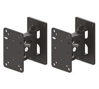 QUIK LOK - QL/953 Paire de supports muraux pour enceintes, Orientables et inclinables, Charge maximale 15 kg, Couleur noire
