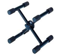 QUIK LOK QL322, Support micro en “X” de table, pour claviers de 25 et 49 touches, charge maximale 45 kg, poids 1,4 kg, couleur noire