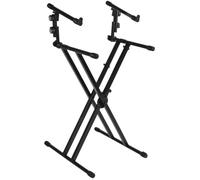 Quik Lok QL642 Stand clavier X double ''Performer'' avec deux niveaux