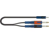 RKSA140-1 - Câble audio RokSolid minijack stéréo - 2 x jack mono 1 m