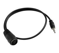 Quik Lok SX164TRS-A Câble Midi Vers Minijack 20 cm - Câble MIDI - Connecteurs DIN 5 broches - Format droit