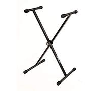 QUIK LOK T/10 BK SUPPORT CLAVIER EN “X”, Support pour clavier à un seul niveau, réglable en X, couleur noire.