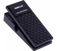 QUIK LOK - VP/26-11 PÉDALE VOLUME 1 IN/1 OUT, Pédale de volume, 1 entrée/1 sortie Jack 6,3 mm, pour instruments de musique, Potentiomètre personnalisé, Base en métal, 20 x 8,5 x 6 cm, Noir