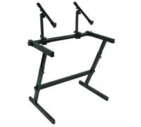 Quik Lok Support en Z pour claviers double niveau Z/726 – 86 cm, hauteur réglable, acier