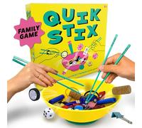 Quik Stix - Jeux familiaux passionnants pour enfants et adultes - Jeux de société amusants pour 2 joueurs avec baguettes - Jeux de fête rapides pour adolescents et adultes - Hilarant, compétitif,