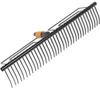 Quikfit 1000656 35 Teeth Lawn Rake Tool Head Quikfit 57 Cm Carbon Steel Black