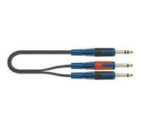 Quiklok RKSA1002 Cable Audio Jack Stereo 2xjack Mono 2M