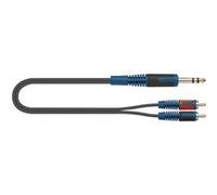 Quiklok RKSA120-2 - Câble audio RokSolid jack stéréo - 2 x RCA 2 m