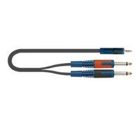 RKSA140-1 - Câble audio RokSolid minijack stéréo - 2 x jack mono 1 m