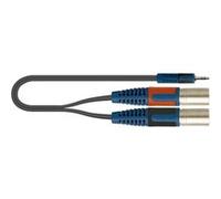 Quiklok RKSA192-5 - Câble audio RokSolid minijack stéréo - 2 x XLR mâle 5 m