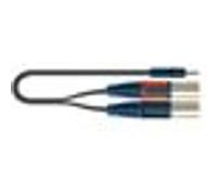 Quiklok RKSA192-5 - Câble audio RokSolid minijack stéréo - 2 x XLR mâle 5 m