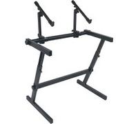 QUIK LOK - Z/726 Support en Z pour claviers à double niveau, Largeur 86 cm, Hauteur réglable, Extensible en station de travail, Structure en acier