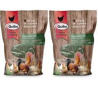 Quiko Hobby Farming Mélange d'herbes Vital 180g - Aliment complémentaire pour Ppoules, cailles & volailles - Mélange d'ortie, de Pissenlit & de thym (Lot de 2)