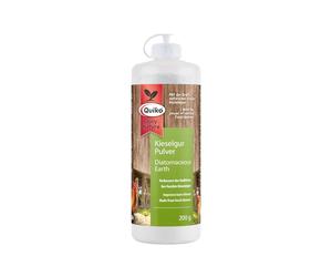 Quiko Poudre de Terre de Diatomées 200g - Terre Diatomée pour Poules - Anti-acariens - Améliore Le Climat du poulailler - Terre Diatomée à Base de diatomées fossiles