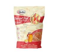 Quiko Special R Nourriture aux œufs Rouge 1kg - Nourriture aux œufs pour Toutes Les espèces d'oiseaux à Fond Rouge