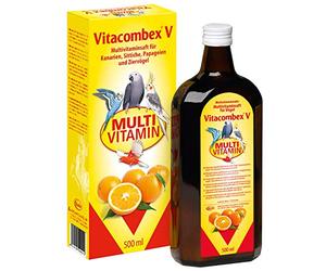 Quiko VitacombexV jus multivitaminé 500ml - pour Oiseaux d'ornement, & Poules - pour Un apport Optimal en vitamines - pour la prévention des carences vitaminiques chez Les Oiseaux