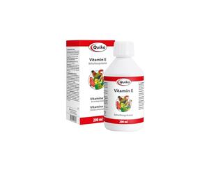 Quiko Vitamine E 200ml Liquide - Vitamine de fécondation pour Oiseaux d'ornement, Pigeons Voyageurs & Poules - Soutient l'élevage & favorise d'excellents résultats de Reproduction