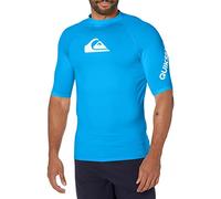 Quiksilver Men's All TIME SS Short Sleeve Rashguard SURF Shirt, Blithe, X-Large