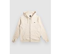 Quiksilver Basic Full Zip Sweatshirt Beige L Homme