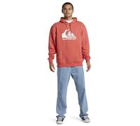 Quiksilver BIG Logo Hoodie Pullover Sweater, Spiced Coral, XXL Men's