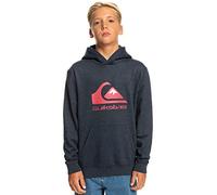 Quiksilver Sweat à capuche Big Logo Bleu (Navy Blazer Heather) Garçon 12 ans