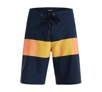 QUIKSILVER Boardshorts 'Straight Leg 20' bleu marine / jaune / rose, Taille S