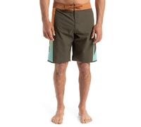 QUIKSILVER Boardshorts 'Surfsilk Holmes 20' turquoise / jaune / kaki, Taille XXL