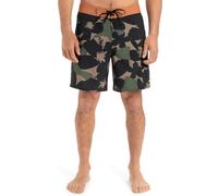 QUIKSILVER Boardshorts 'Surfsilk Straight Leg 18' gris / vert / noir, Taille 7XL
