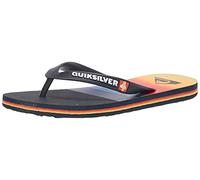 Quiksilver Boy's Molokai Art Youth Sandal, BLUE/BLUE/ORANGE, 10 Big Kid
