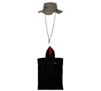 Quiksilver - Chapeau Bushmaster Protection Soleil + Poncho de Surf Hoody Towel pour Homme
