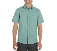 Quiksilver Chemise décontractée boutonnée à manches courtes en coton tissé premium coupe régulière pour homme, Taille L