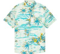 Quiksilver - Chemise en coton - Apero Classic SS Shirt Aqua Sundown pour Homme en Coton - Taille M - Bleu Bleu M