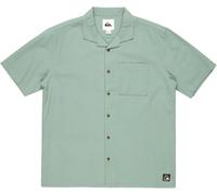 Quiksilver - Chemise en coton - Heartbeat SS Shirt Chinois Green pour Homme en Coton - Taille S - Vert Vert S
