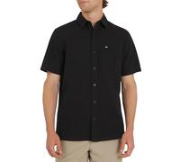 Quiksilver Chemise en Seersucker boutonnée à Manches Courtes en Coton de qualité supérieure pour Homme, Noir, XL