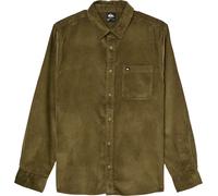 Quiksilver - Chemise en velours côtelé - Smoke Trail Cord Shirt Grape Leaf en Coton - Taille XL - Kaki Kaki XL