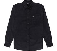 Quiksilver - Chemise en velours côtelé - Smoke Trail Cord Shirt True Black pour Homme en Coton - Taille XL - Noir Noir XL