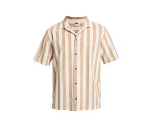 QUIKSILVER Chemise fonctionnelle 'Sunset Song' beige / blanc naturel, Taille S