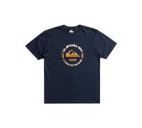 Quiksilver Circle Logo SS T-Shirt, Blue, S Men's