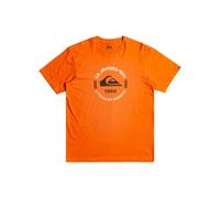 Quiksilver Circle Logo SS T-Shirt, Brown, S Men's