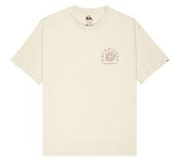 Quiksilver T-shirt Curve Palm manches courtes blanc et rouge Taille S