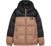 Quiksilver - Doudoune chaude et imperméable - Cold Days Youth Puffer Jacket Pine Bark en Nylon - Taille Enfant 10 ans - Beige Beige 10 ans