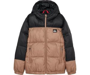 Quiksilver - Doudoune chaude et imperméable - Cold Days Youth Puffer Jacket Pine Bark en Nylon - Taille Enfant 14 ans - Beige Beige 14 ans