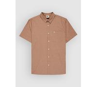 Quiksilver Drumfins Short Sleeve Shirt Marron M Homme