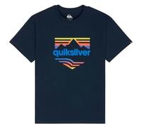 T-shirt Quiksilver EV Horizon Fade manches courtes bleu marine orange - M