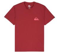 Quiksilver T-shirt Ev Mini Logo manches courtes rouge foncé - L