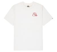 T-shirt Quiksilver Evo Original manches courtes blanc rouge - L