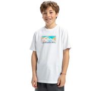 T-shirt Quiksilver EV Gradient Box manches courtes blanc bleu garçon - 12